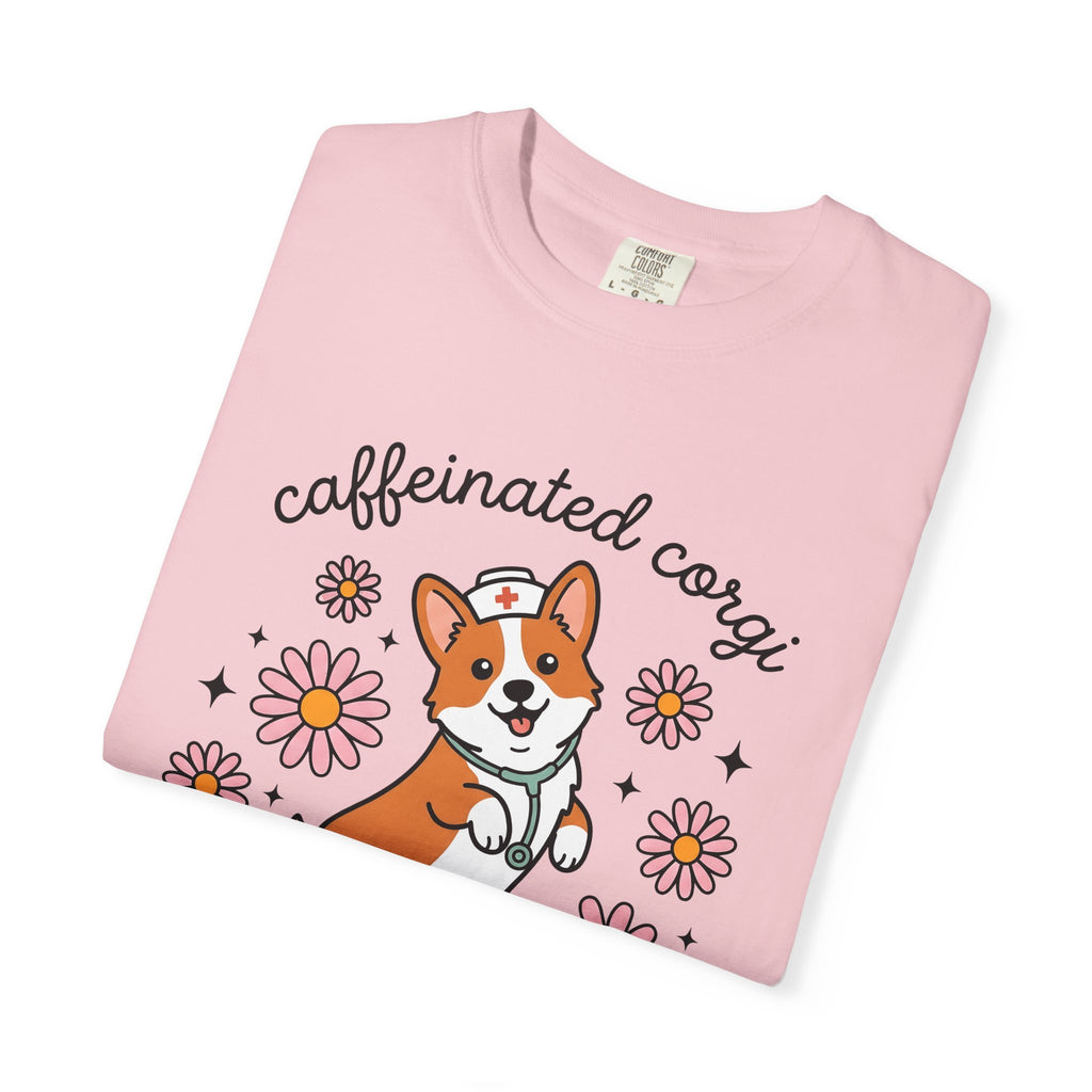 Nurse Puppy Shirt Nurses Animal Gift Women Sweet Tee Puppy T-Shirt Nurse Enthusiast Cute Tshirt Creature Graphic Animated Bloom Tshirt