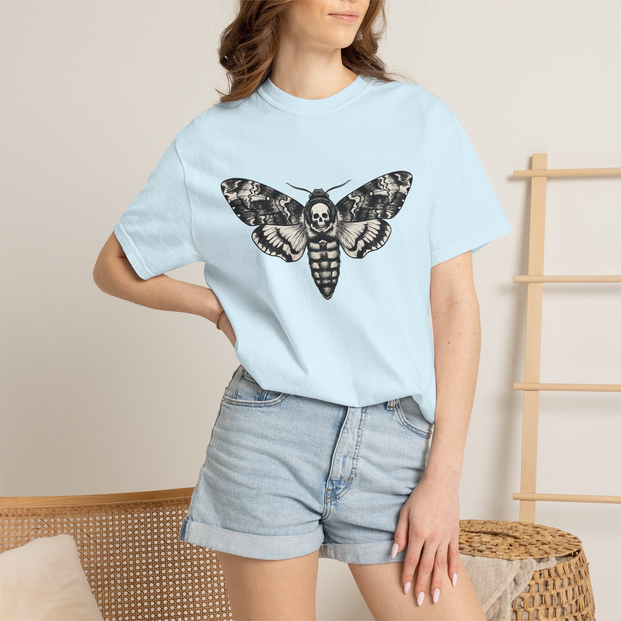 Death Insect Shirt Boho Chic Mysticism Gift Women Spooky Tee Beetle T-Shirt Bohemian Enthusiast Horror Tshirt Occult Graphic Antique