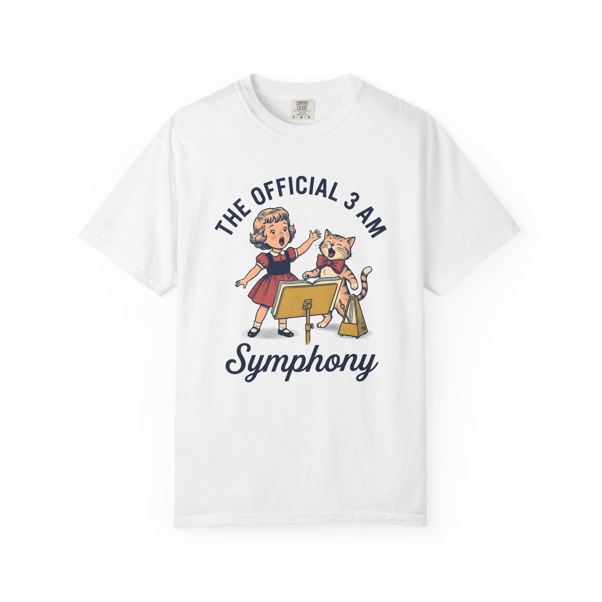 Cat Lady Singing Shirt Cat Gift Women Sound Gift Women Classic Tee Singer T-Shirt Feline Fan Retro Tshirt Audio Graphic Vintage Song Holder