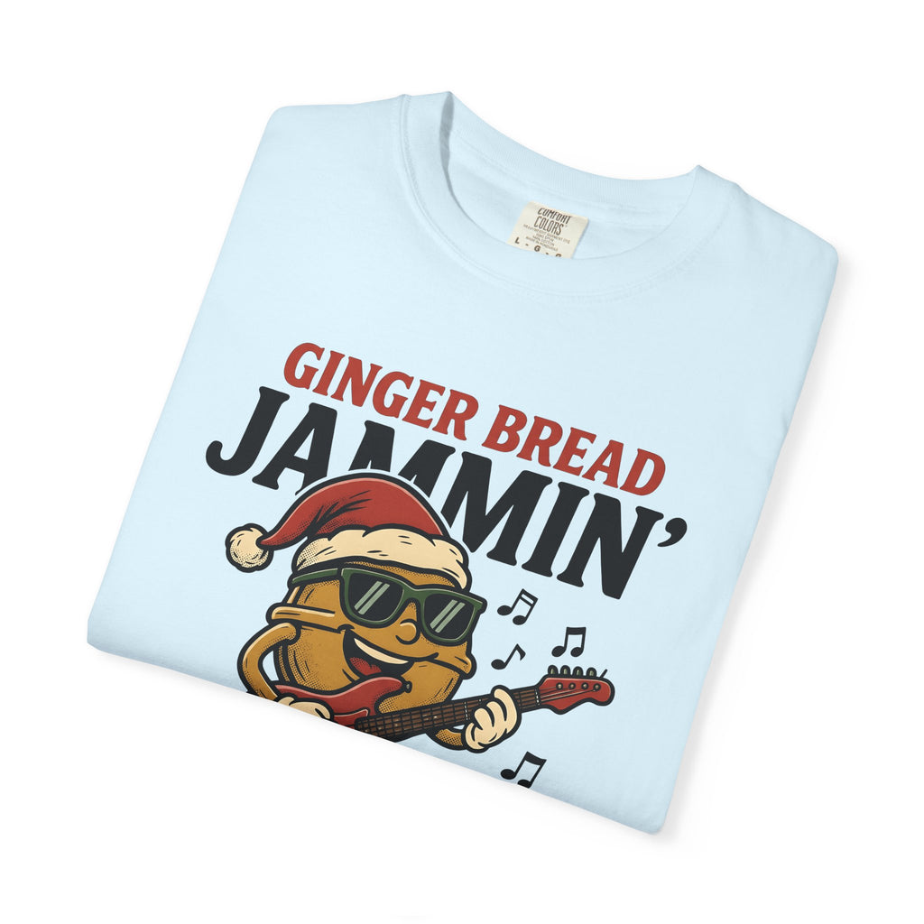 Gingerbread Biscuit Shirt Christmas Instruments Gift Women Comic Tee Gingerbread Man T-Shirt Xmas Fan Cartoon Tshirt Musical Instrument
