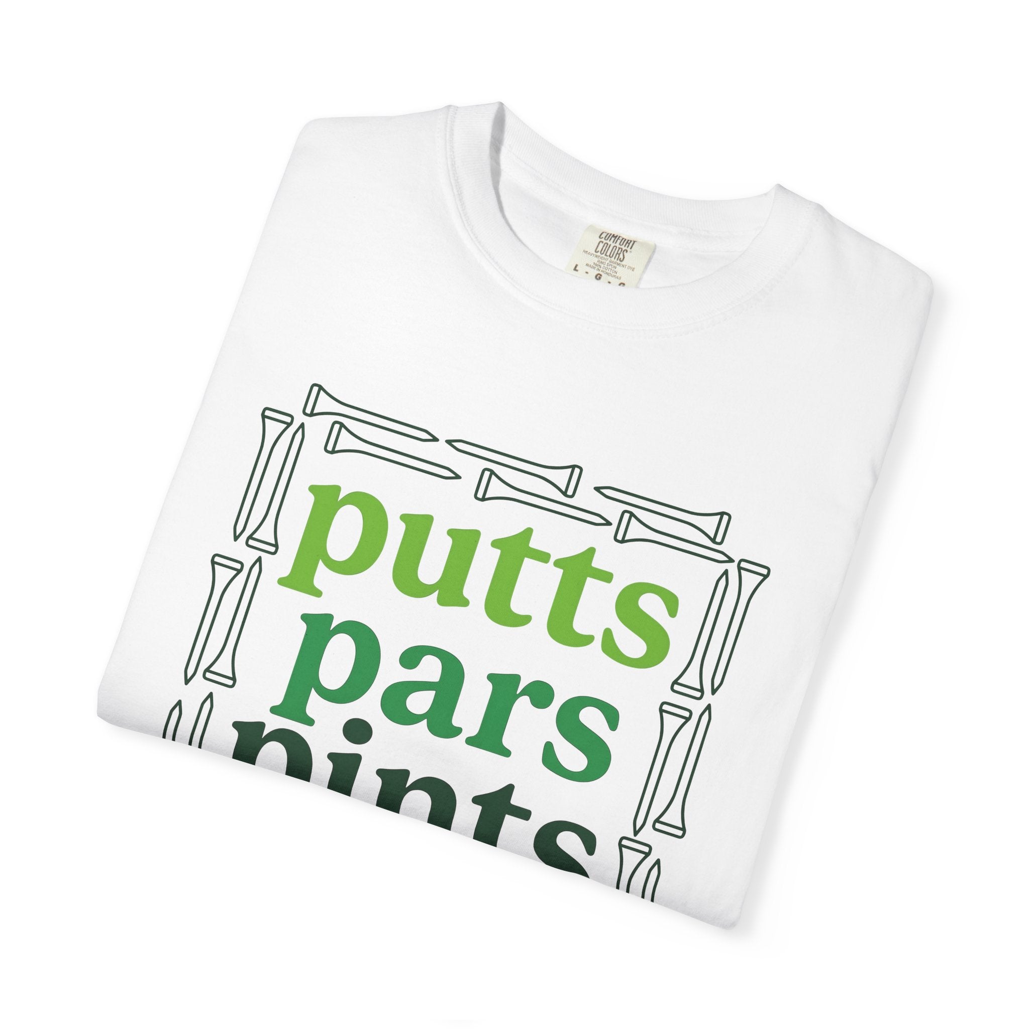 Golf Tees Shirt Golf Fun Gift Women Heavy Tee Tee Pegs T-Shirt Golfer Fan Golf Ball Tshirt Amusement Graphic Sleek Lager Tshirt
