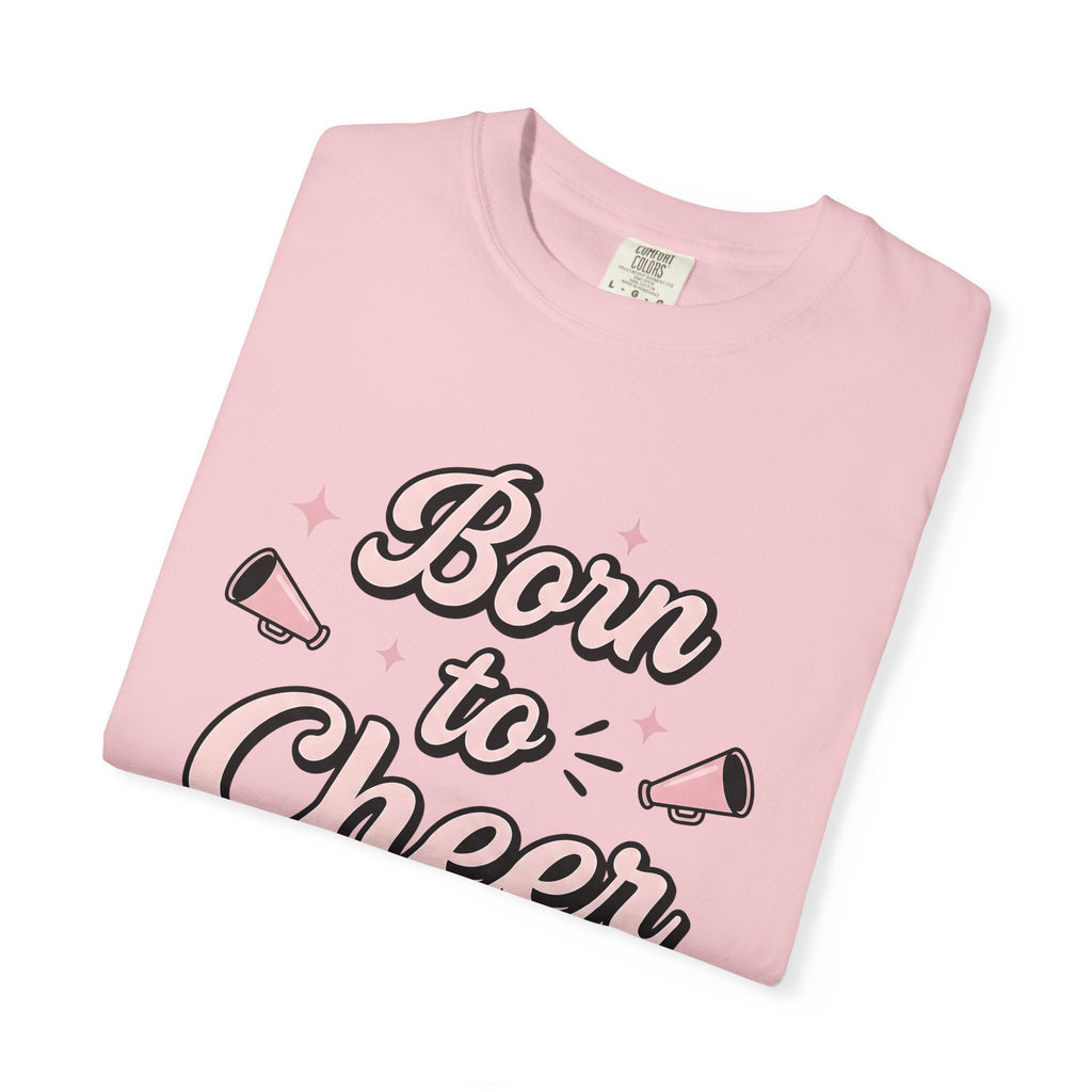 Spirit Megaphone Shirt Cheerleading Group Gift Women Cartoon Tee Megaphone T-Shirt Cheerleader Fan Comic Tshirt Team Graphic Old School Pink