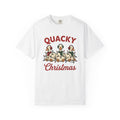 Duck Flock Shirt Christmas Wildlife Gift Women Retro Tee Ducks T-Shirt Xmas Fan Vintage Tshirt Animal Graphic Sketch String Lights Tshirt