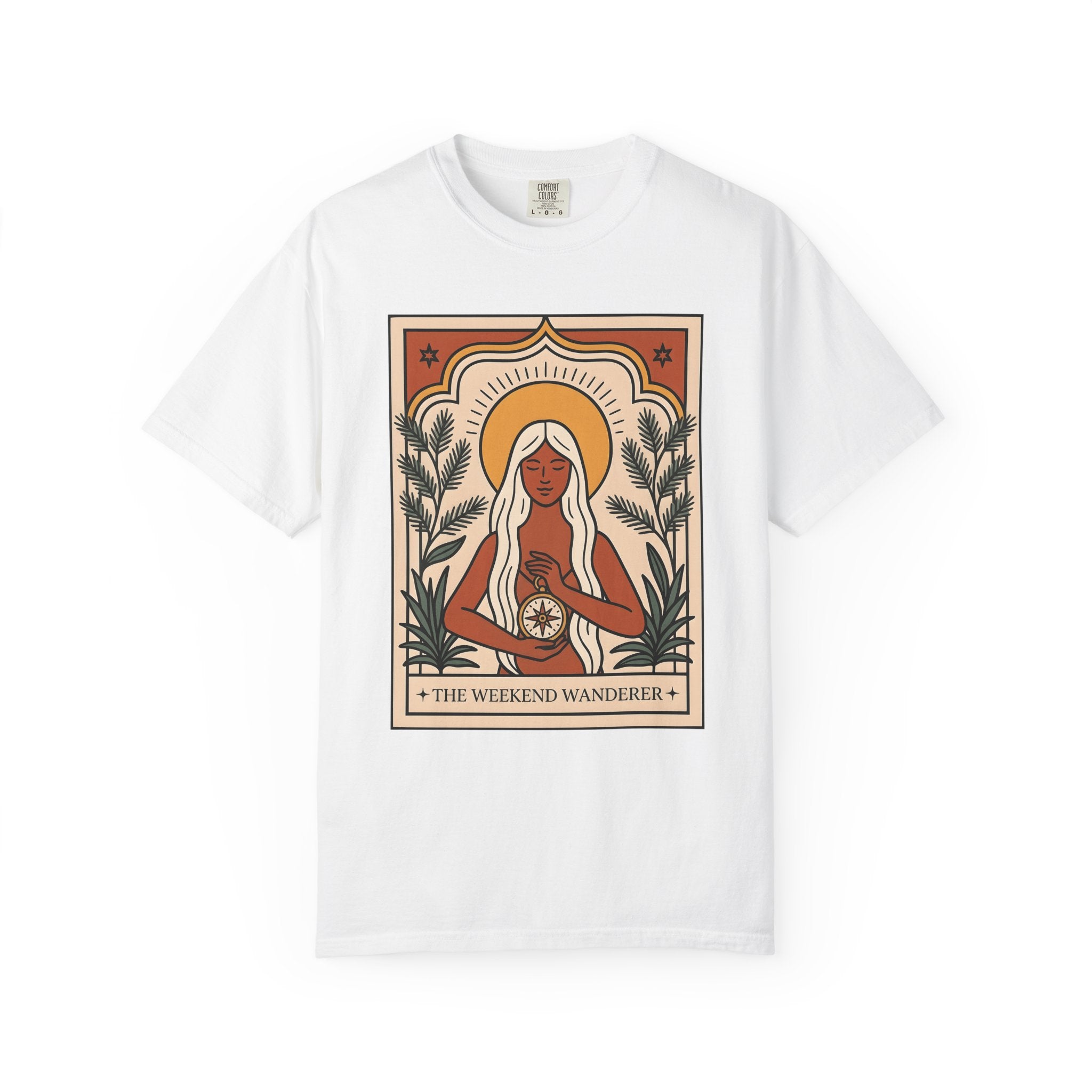Goddess Graphic Shirt Boho Chic Spiritual Gift Women Boho Tee Goddess T-Shirt Bohemian Fan Hippie Tshirt Mystical Graphic Vintage Compass