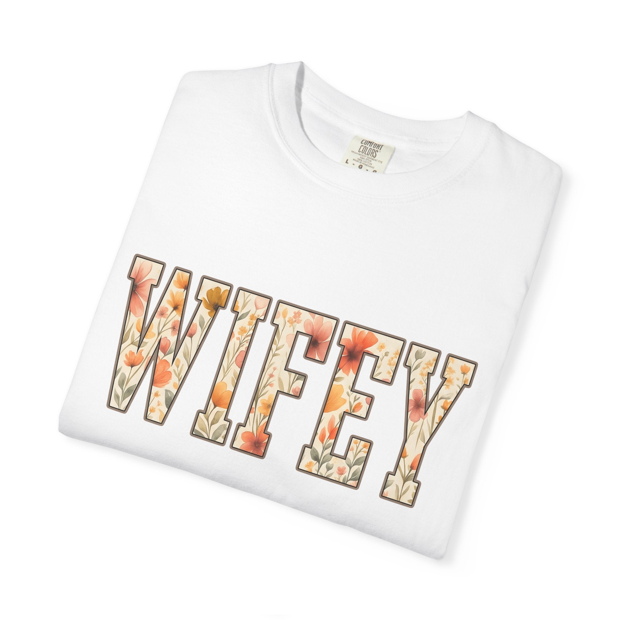 Floral Lettering Shirt Floral Nuptials Gift Women Flower Drawing Tee Typography T-Shirt Florist Fan Illustration Tshirt Wedding Graphic