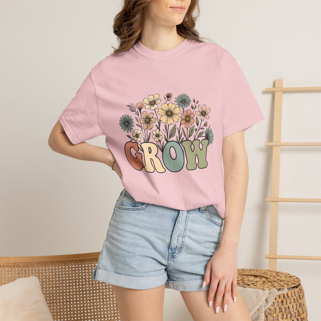 Wildflower Graphic Shirt Teacher Floral Gift Women Boho Tee Flower Illustration T-Shirt Educator Enthusiast Bohemian Tshirt Floral Graphic