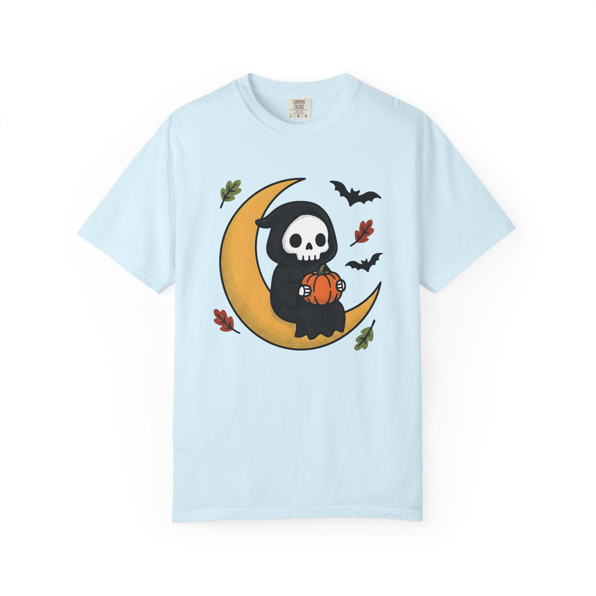 Reaper Character Shirt Halloween Horror Gift Women Playful Tee Grim Reaper T-Shirt Horror Fan Scary Graphic Spooky Animation Gourd Tshirt