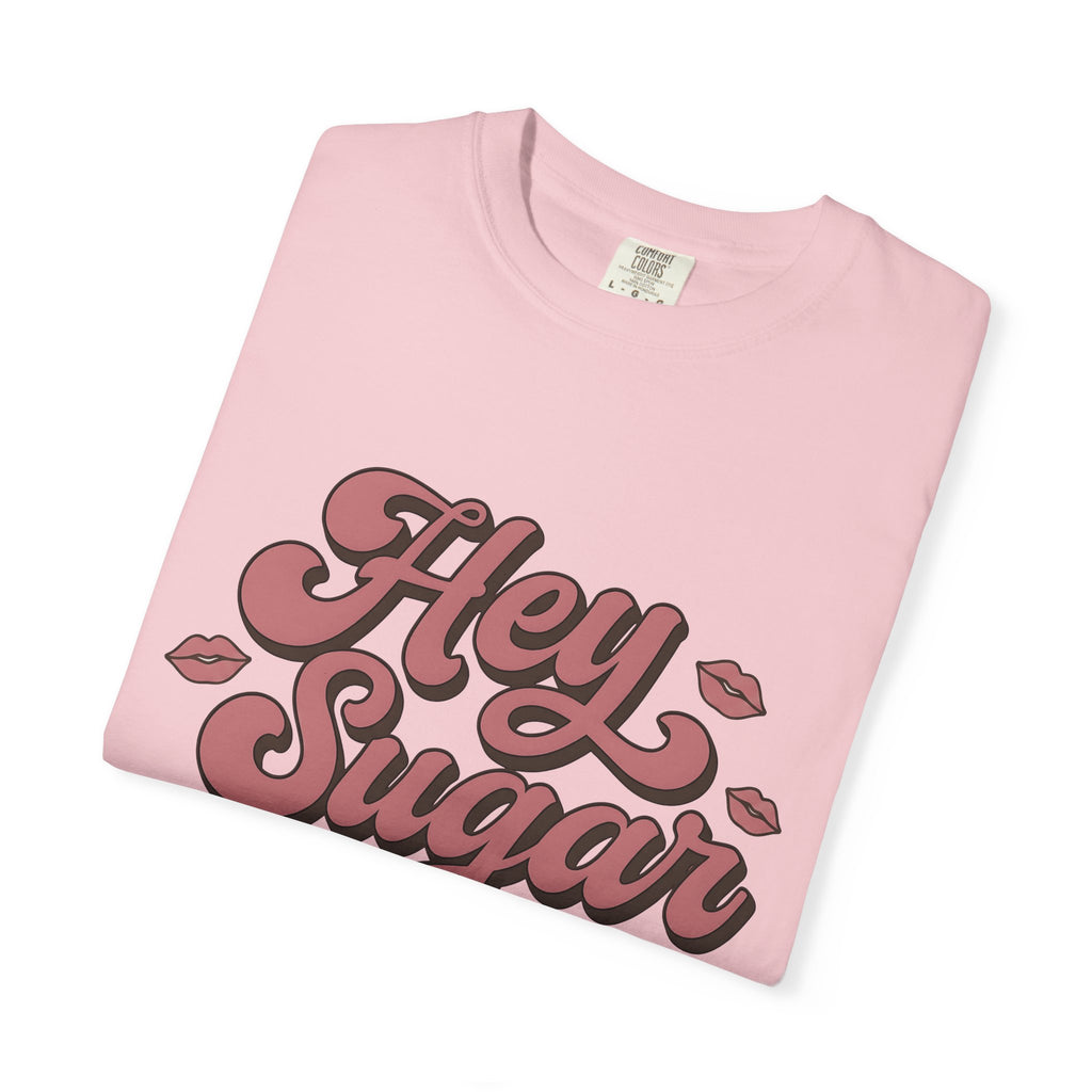 Pink Lips Design Shirt Valentine Duos Gift Women Whimsical Tee Lip Print T-Shirt Cupid Fan Lip Art Tshirt Partners Graphic Classic Lipstick