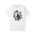 Possum Christmas Hat Shirt Christmas Pet Gift Women Doodle Tee Opossum T-Shirt Christmas Fan Opossum Doodle Tshirt Pet Graphic Line Art Xmas