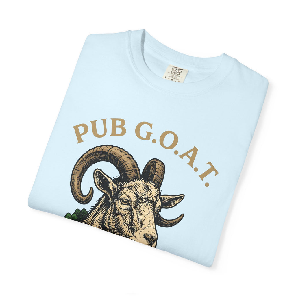 Goat Smoking Cigar Shirt St Patrick's Day Tavern Gift Women Retro Tee Billy Goat T-Shirt Irish Fan Vintage Tshirt Pub Graphic Sketch Clover