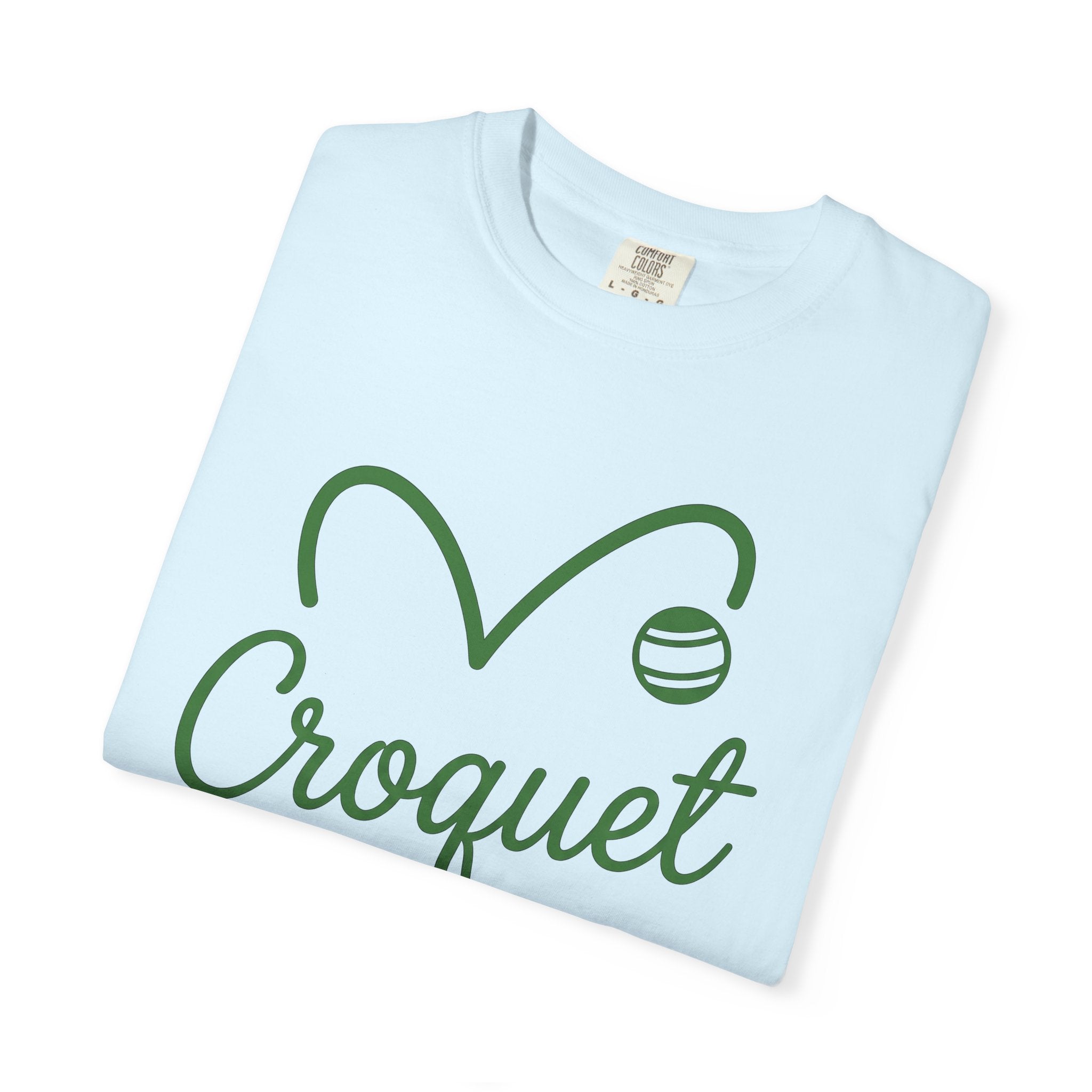 Croquet Clubs Shirt Croquet Patio Gift Women Modern Tee Mallet T-Shirt Croquet Fan Contemporary Tshirt Outdoor Design Classic Ball Tshirt