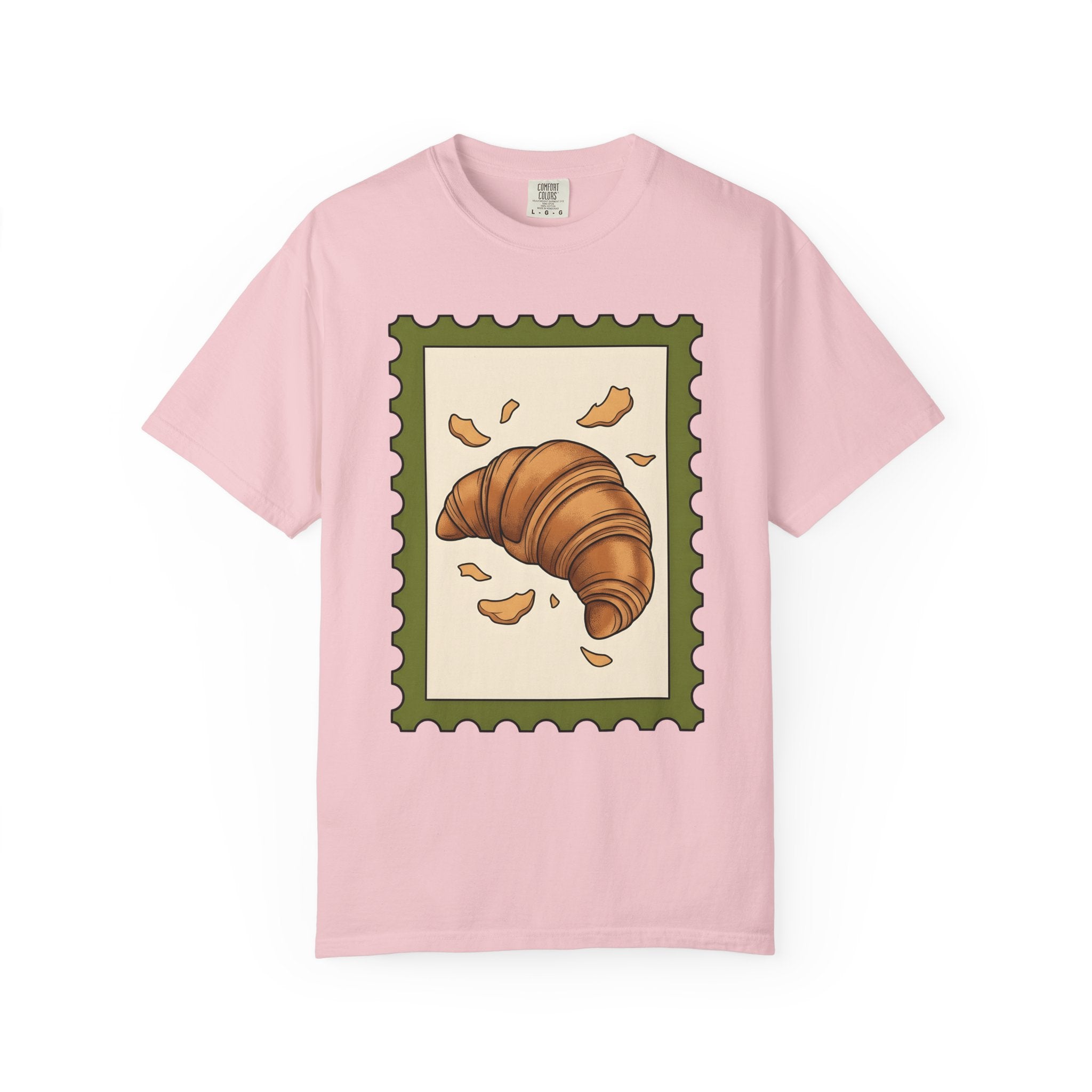 Croissant Shirt Desserts Pastries Gift Women Cartoon Tee Croissant Drawing T-Shirt Sweets Fan Comic Tshirt Bakery Graphic Vintage Bread