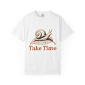 Garden Snail Leaf Shirt Snail Outdoors Gift Women Retro Tee Snail Shell T-Shirt Slug Fan Garden Tshirt Vintage Graphic Outdoors Design