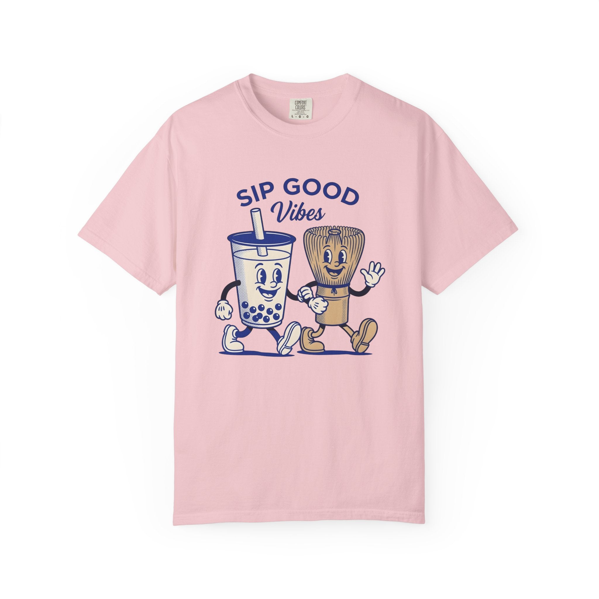 Bubble Tea Graphic Shirt Coffee Kawaii Gift Women Cartoon Tee Boba Tea T-Shirt Coffee Fan Comic Tshirt Cute Illustration Kawaii Design Retro