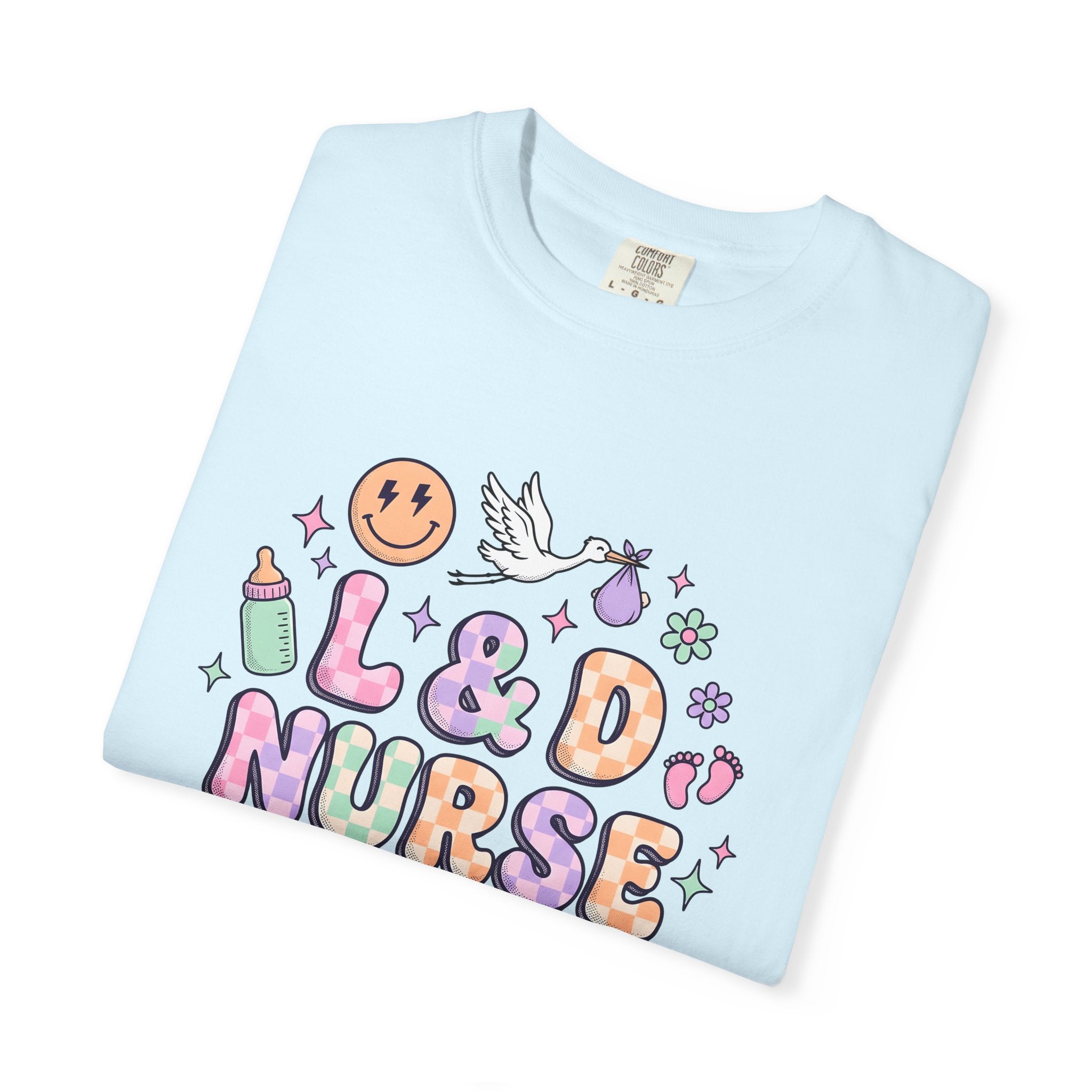 Stork Infant Shirt Nurse Baby Care Gift Women Playful Tee Baby T-Shirt Nursing Enthusiast Cute Tshirt Parenting Graphic Old School Nipple