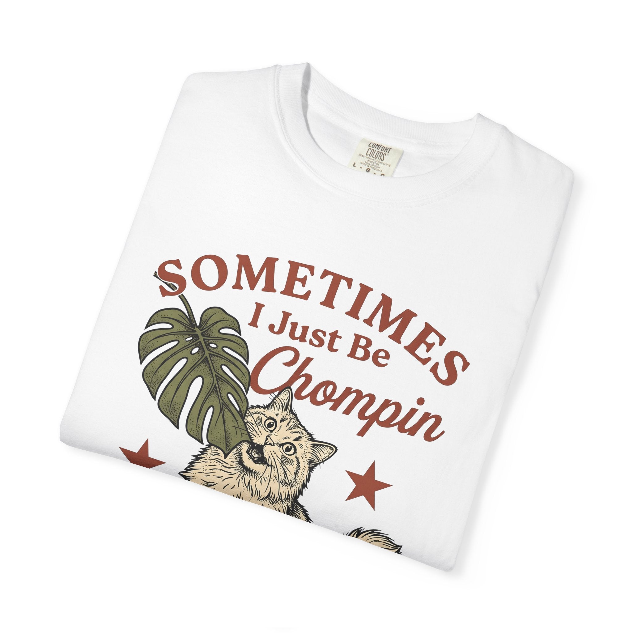 Soft Cat Shirt Cat Satire Gift Women Cartoon Tee Kitten T-Shirt Cat Fan Comic Tshirt Parody Graphic Old School Monstera Plant Tshirt