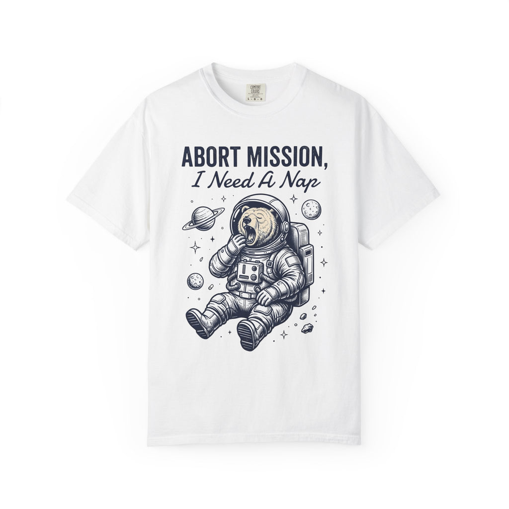 Astronaut Bear Shirt Funny Animal Gift Women Cartoon Tee Teddy Bear T-Shirt Humor Fan Cute Graphic Creature Design Retro Planets Tshirt