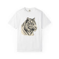 Tiger Head Shirt Animals Wildlife Gift Women Line Art Tee Tiger T-Shirt Animal Fan Cat Graphic Vintage Animal Tshirt
