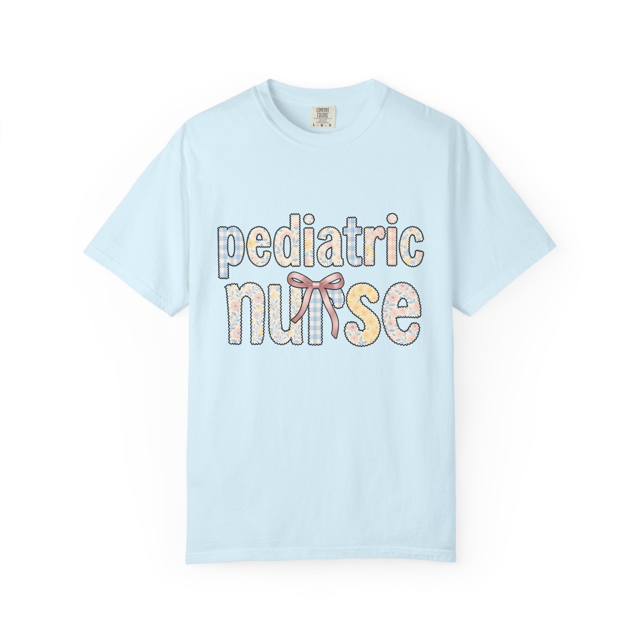 Blossom Patch Lettering Shirt Nurse Petals Gift Women Muted Palette Tee Floral T-Shirt Healthcare Enthusiast Vintage Tshirt Floral Graphic