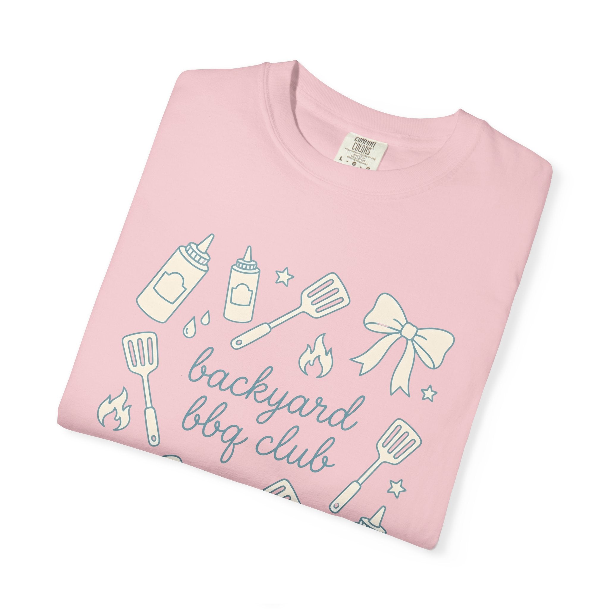 Barbecue Accessories Shirt 4th Of July Kitchen Gift Women Sketch Tee Bbq Grill T-Shirt Independence Day Fan Barbecue Illustration Cookware