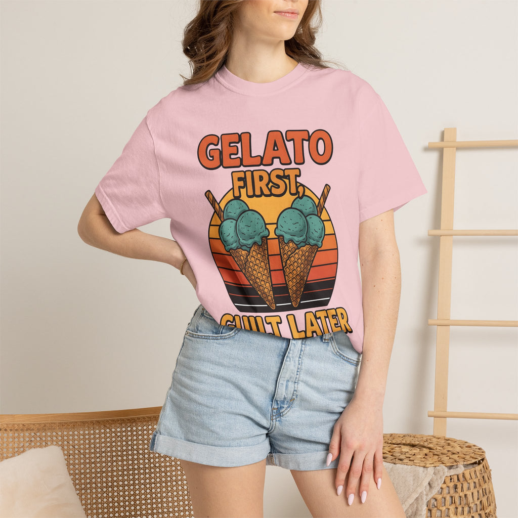 Ice Cream Cones Shirt Desserts Gourmet Gift Women Vintage Tee Ice Cream T-Shirt Sweets Fan Retro Tshirt Gourmet Graphic Classic Crisp Cone