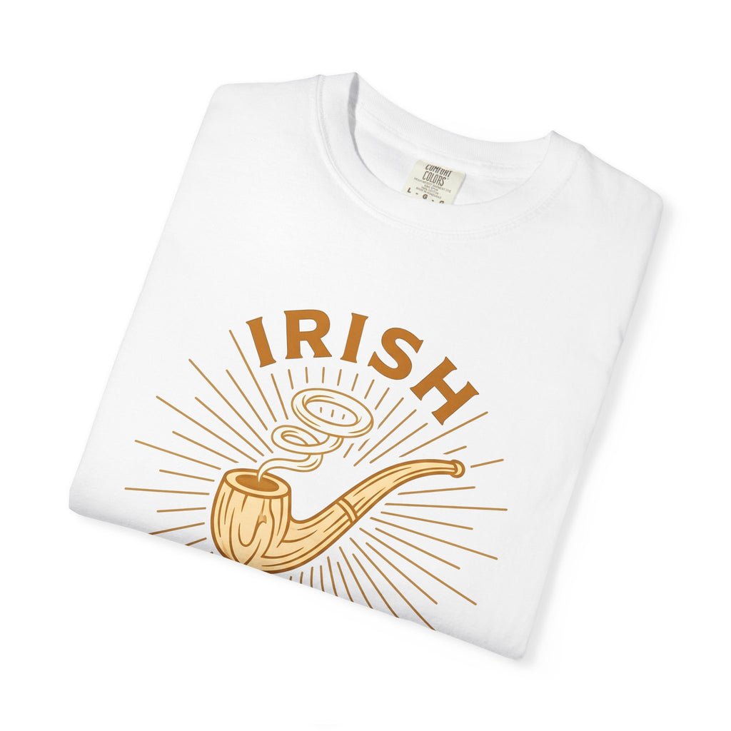 Tobacco Pipe Shirt St Patricks Day Celtic Gift Women Retro Tee Hookah T-Shirt Irish Fan Vintage Tshirt Celtic Graphic Sketch Vapor Tshirt