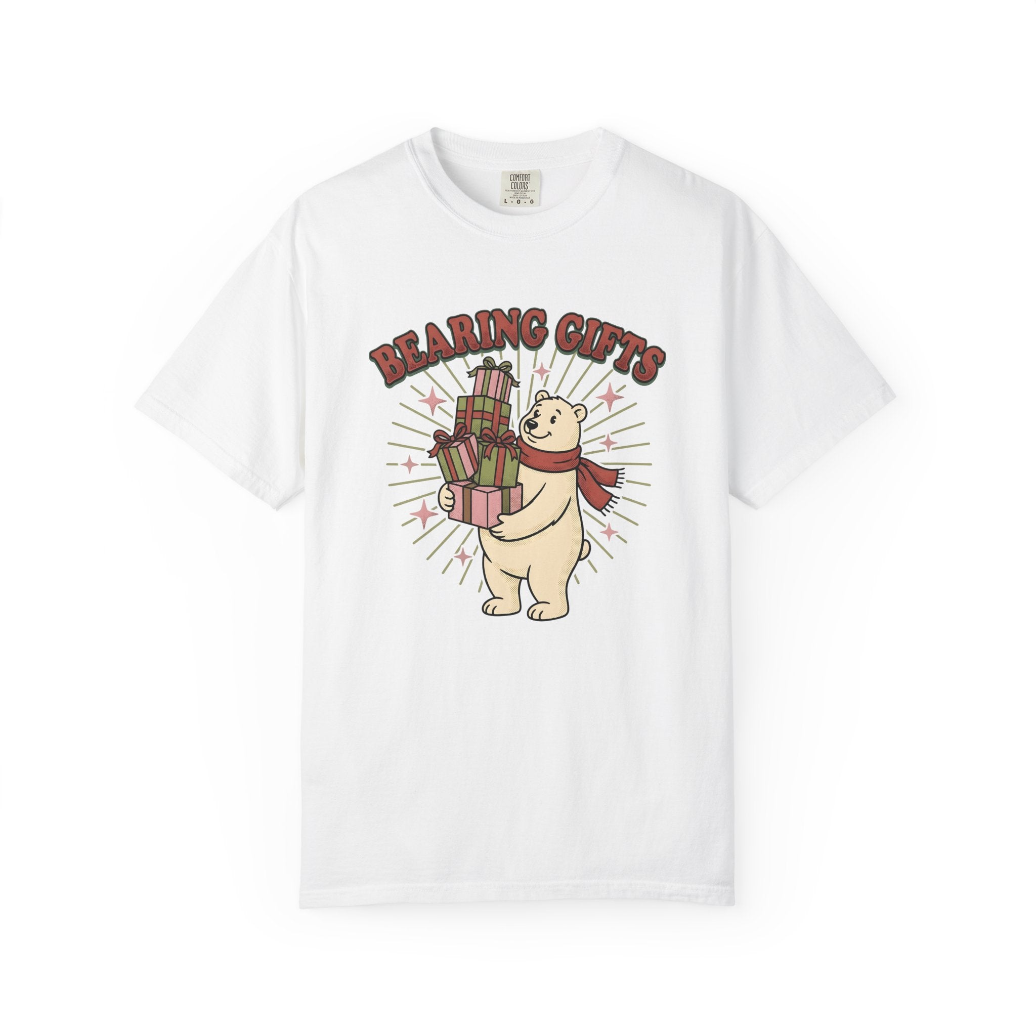 Polar Bear Shirt Christmas Holiday Gift Women Cartoon Tee Ursa T-Shirt Xmas Fan Comic Tshirt Festive Graphic Vintage Presents Tshirt