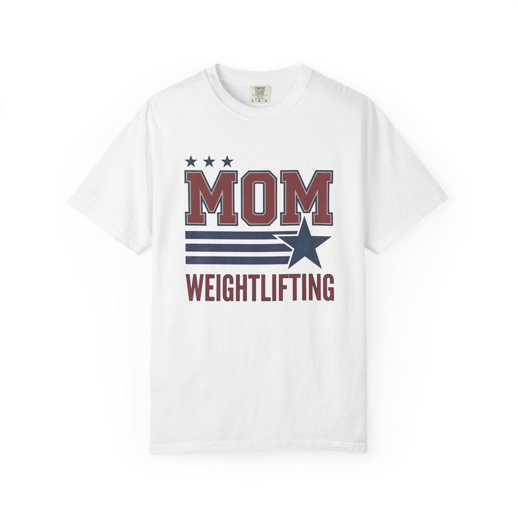 Stars Stripes Shirt Mom Fitness Gift Women Bold Tee American Flag T-Shirt Mother Enthusiast Patriotic Tshirt Fitness Graphic Vintage Star
