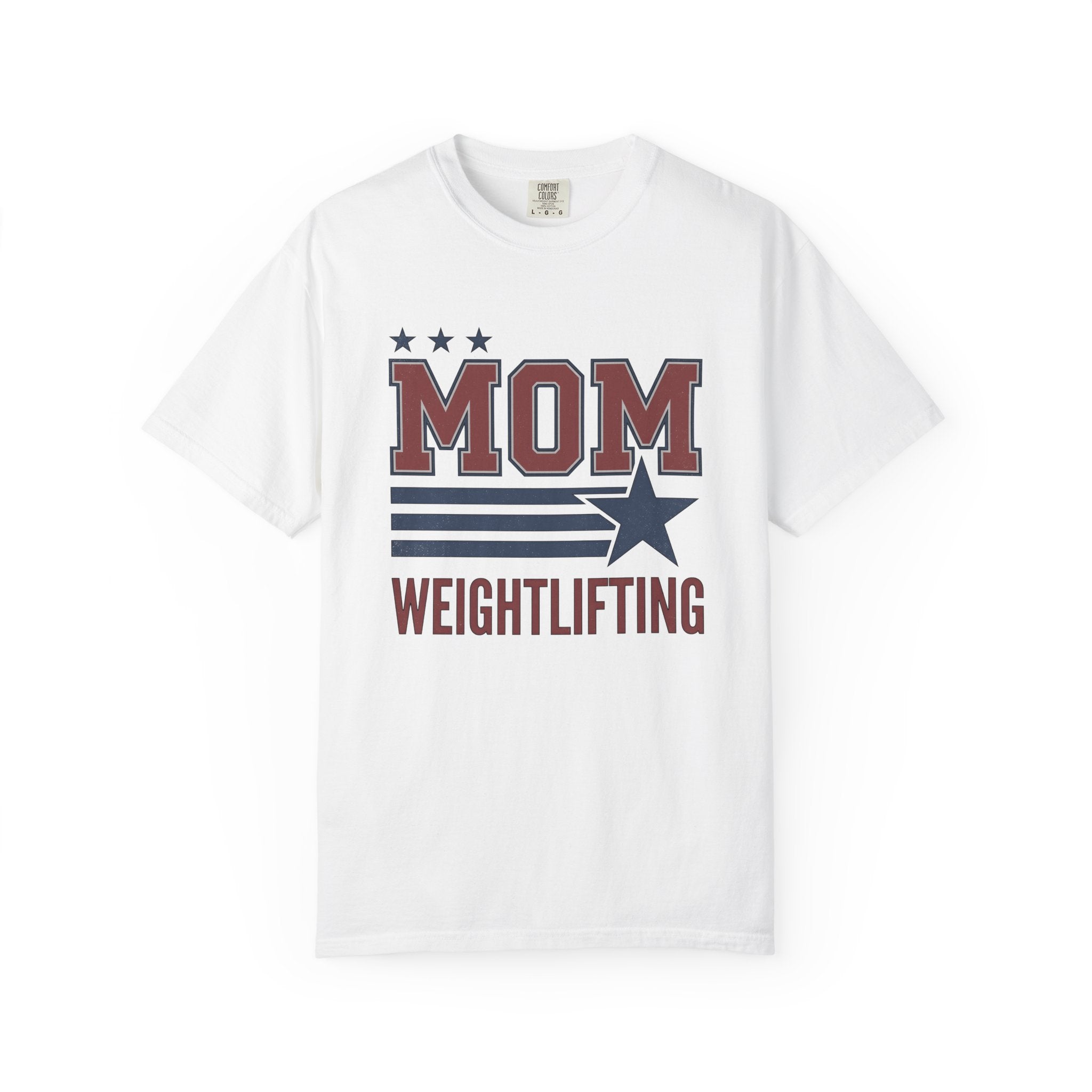 Stars Stripes Shirt Mom Fitness Gift Women Bold Tee American Flag T-Shirt Mother Enthusiast Patriotic Tshirt Fitness Graphic Vintage Star
