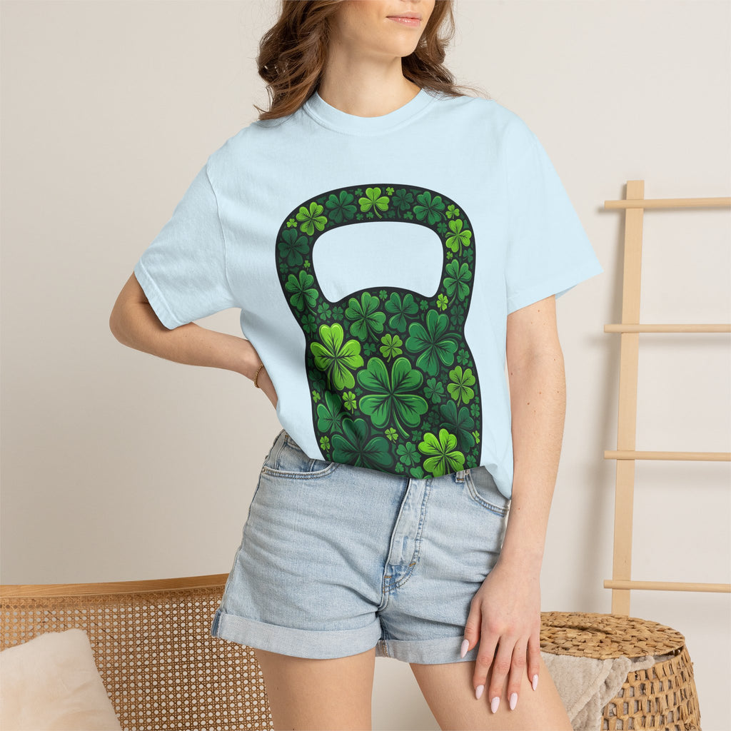 Luck Dumbbell Shirt St Patrick's Day Exercise Gift Women Retro Tee Dumbbell t-shirt Shamrock Fan Vintage Tshirt Fitness Graphic Hand Drawn