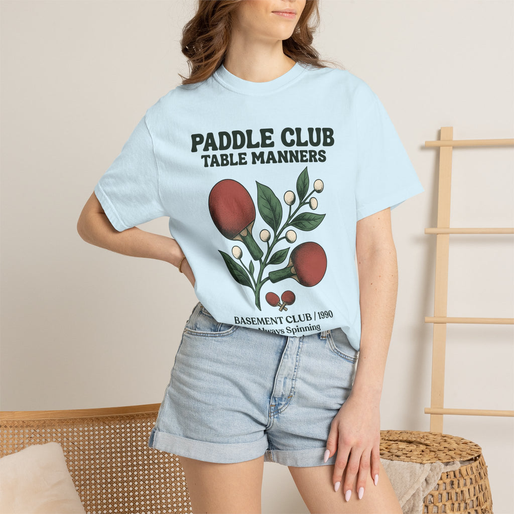 Table Tennis Rackets Shirt Sports Association Gift Women Throwback Tee Ping Pong Paddle T-Shirt Sports Fan Vintage Tshirt Connection Graphic