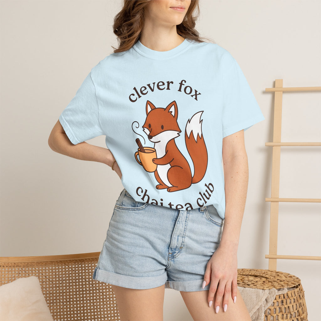 Fox Tea Mug Shirt Coffee Critter Gift Women Kawaii Tee Mug T-Shirt Coffee Fan Animal Graphic Tshirt Sleek Cinnamon Tshirt
