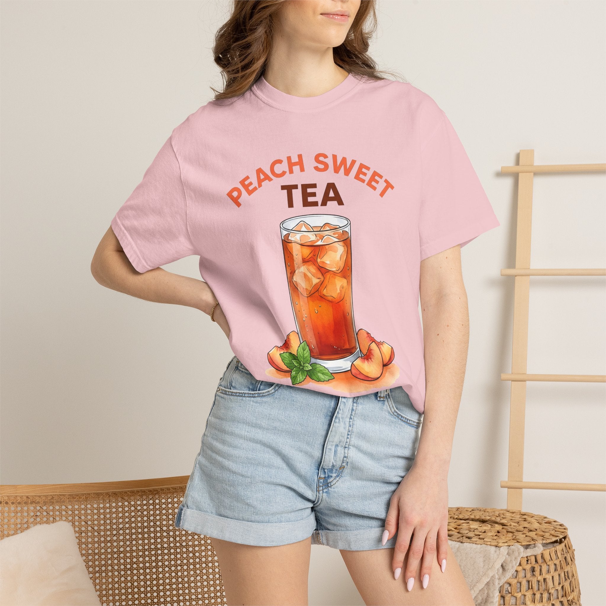 Chilled Tea Glass Shirt Drinks Travel Gift Women Gouache Tee Tea Glass T-Shirt Beverage Fan Watercolor Tshirt Adventure Graphic Line Art