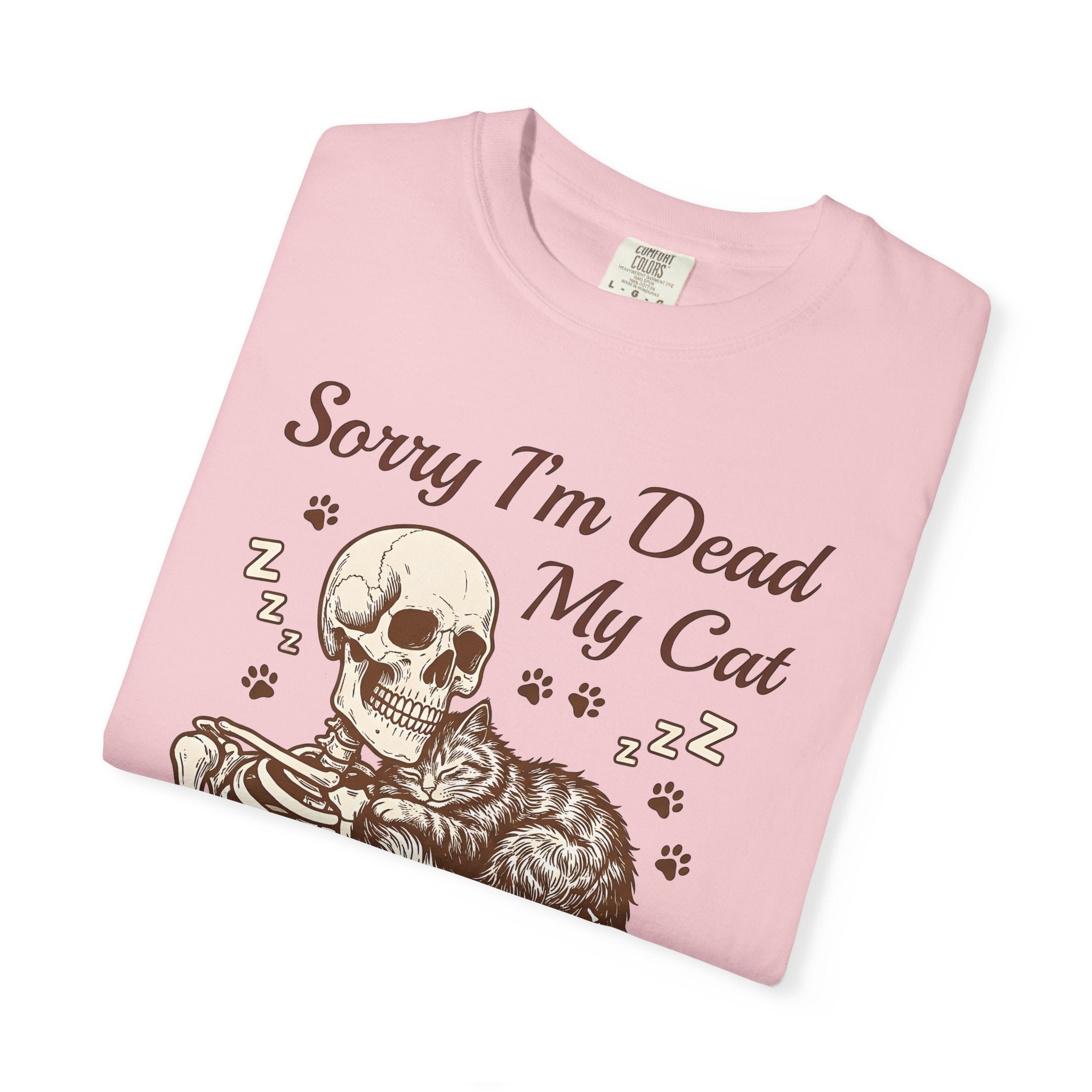 Bone Cat Shirt Cat Comedy Gift Women Rustic Tee Skeleton T-Shirt Feline Fan Vintage Tshirt Humor Graphic Line Art Cat Tracks Tshirt
