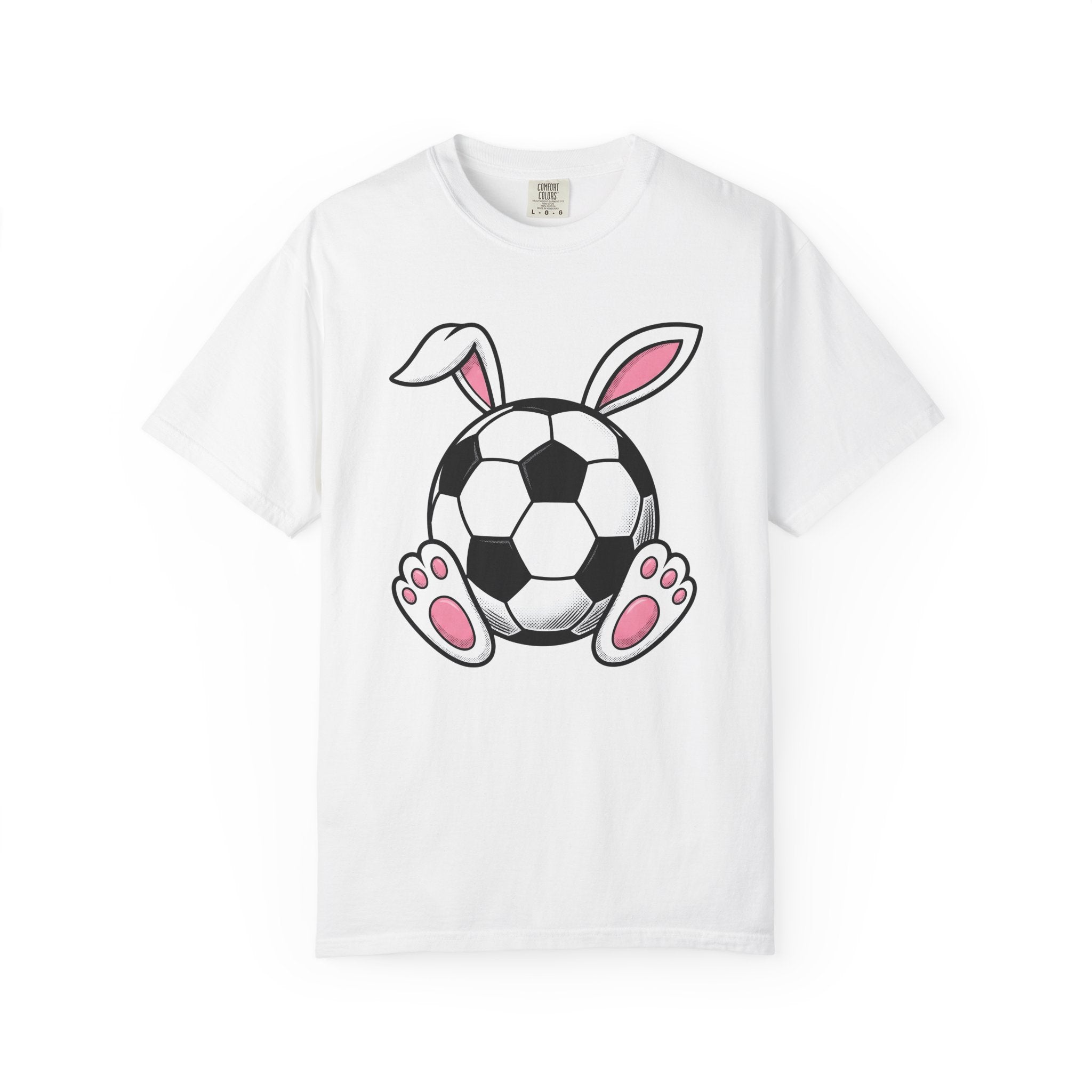 Soccer Ball Hare Shirt Easter Exercise Gift Women Animated Tee Football T-Shirt Easter Fan Cartoon Tshirt Fitness Graphic Old School Hare