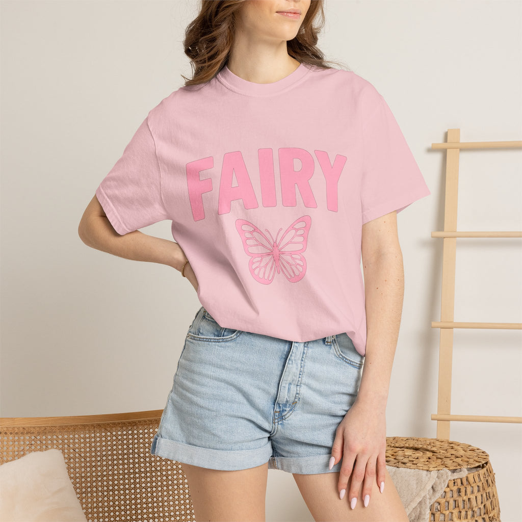 Butterfly Art Shirt Fairy Style Gift Women Adorable Tee Butterfly T-Shirt Fairy Fan Cute Tshirt Fashion Graphic Clean Light Tones Tshirt