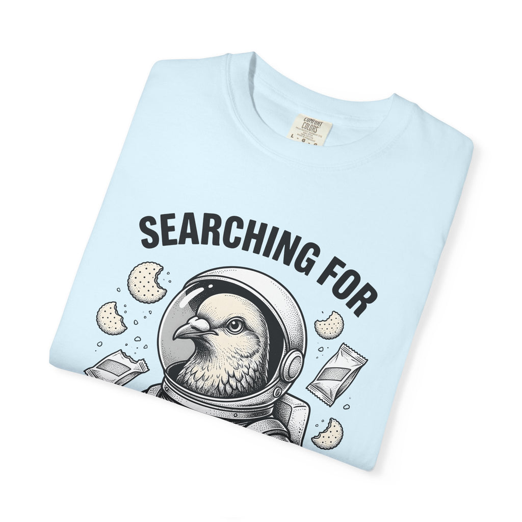 Space Bird Shirt Funny Pet Gift Women Cartoon Tee Bird T-Shirt Humor Fan Comic Tshirt Animal Graphic Retro Biscuit Tshirt
