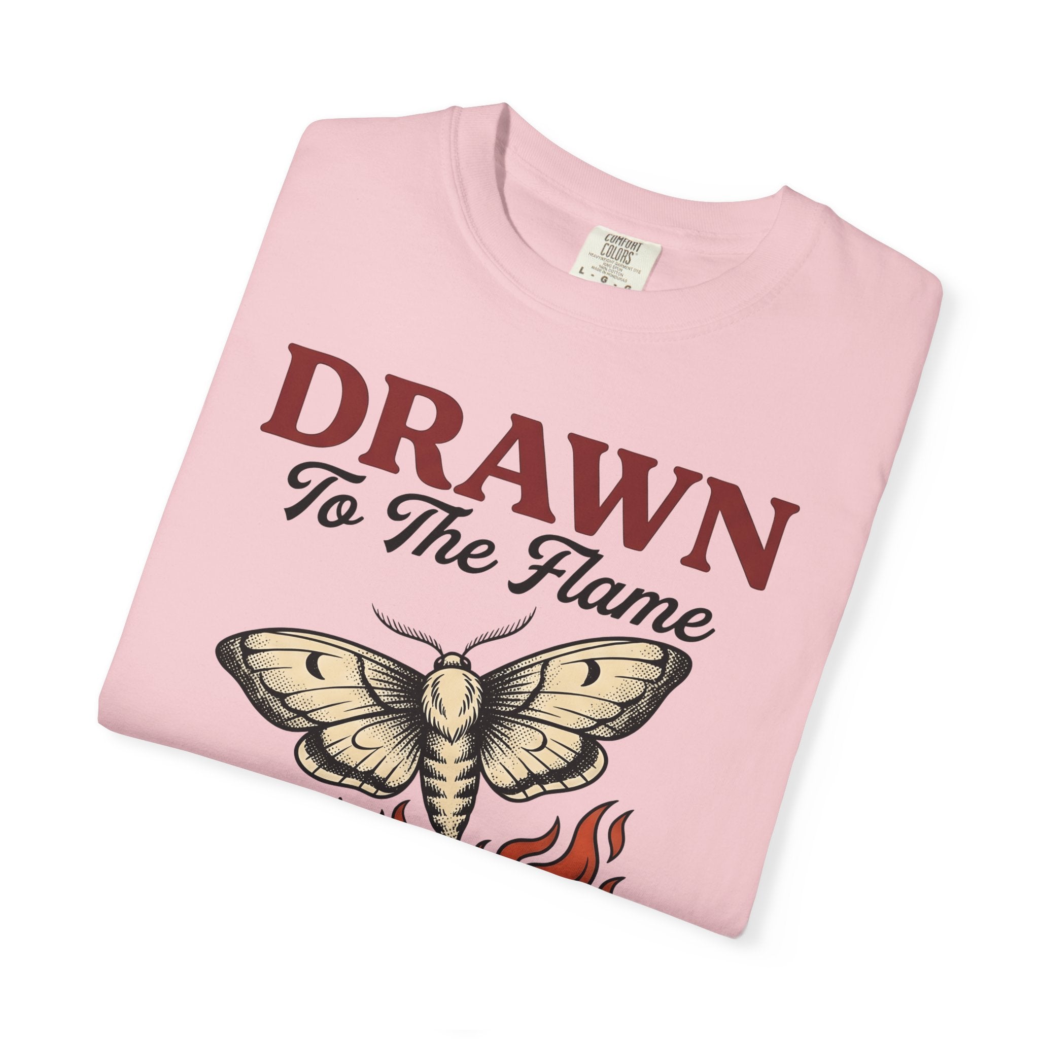 Moth Love Flame Shirt St. Valentine's Day Comedy Gift Women Antique Tee Flame T-Shirt Valentine Fan Vintage Tshirt Humor Graphic Doodle