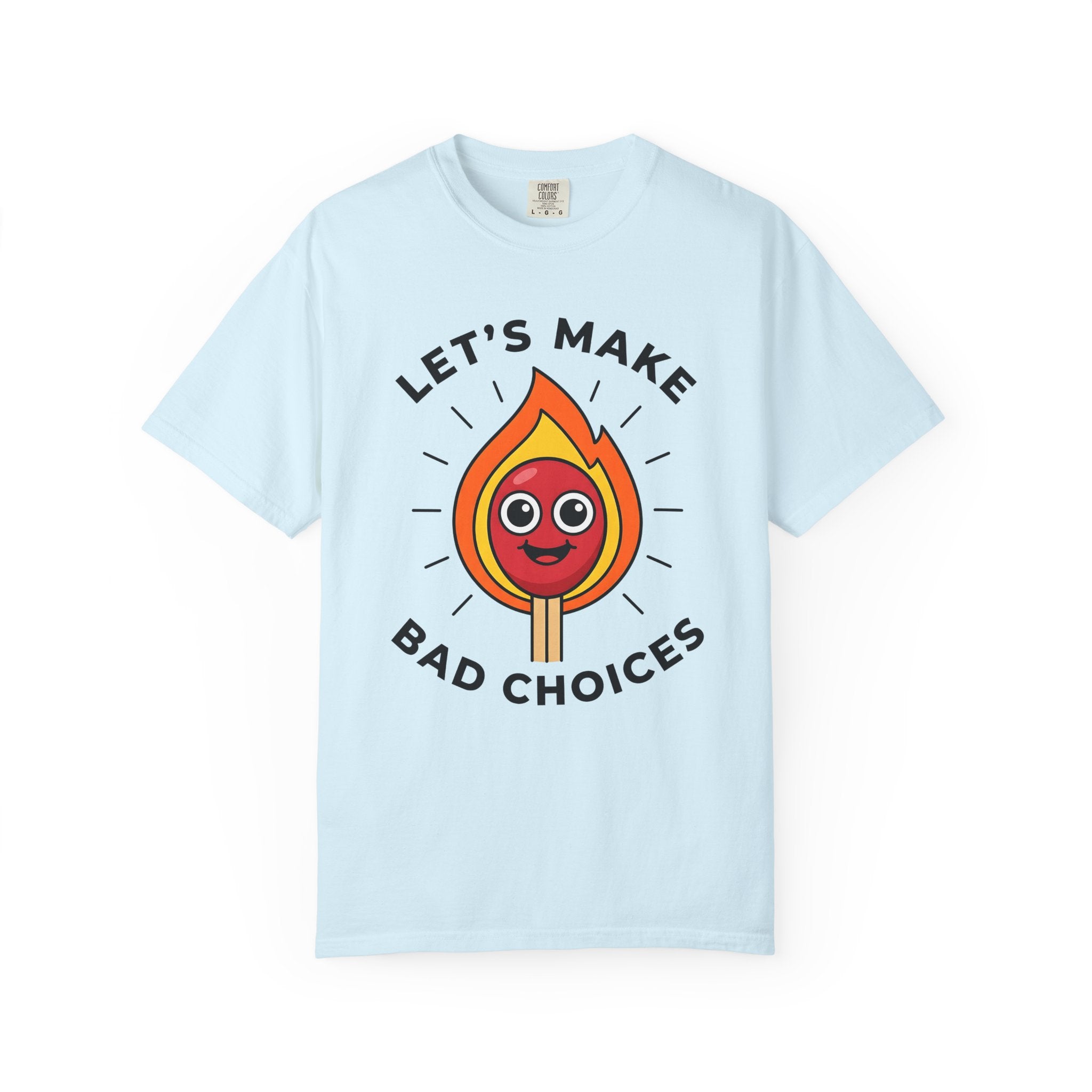 Cheerful Match Fire Shirt Funny Event Gift Women Illustration Tee Matchstick T-Shirt Humor Fan Cartoon Tshirt Party Graphic Striking Burning
