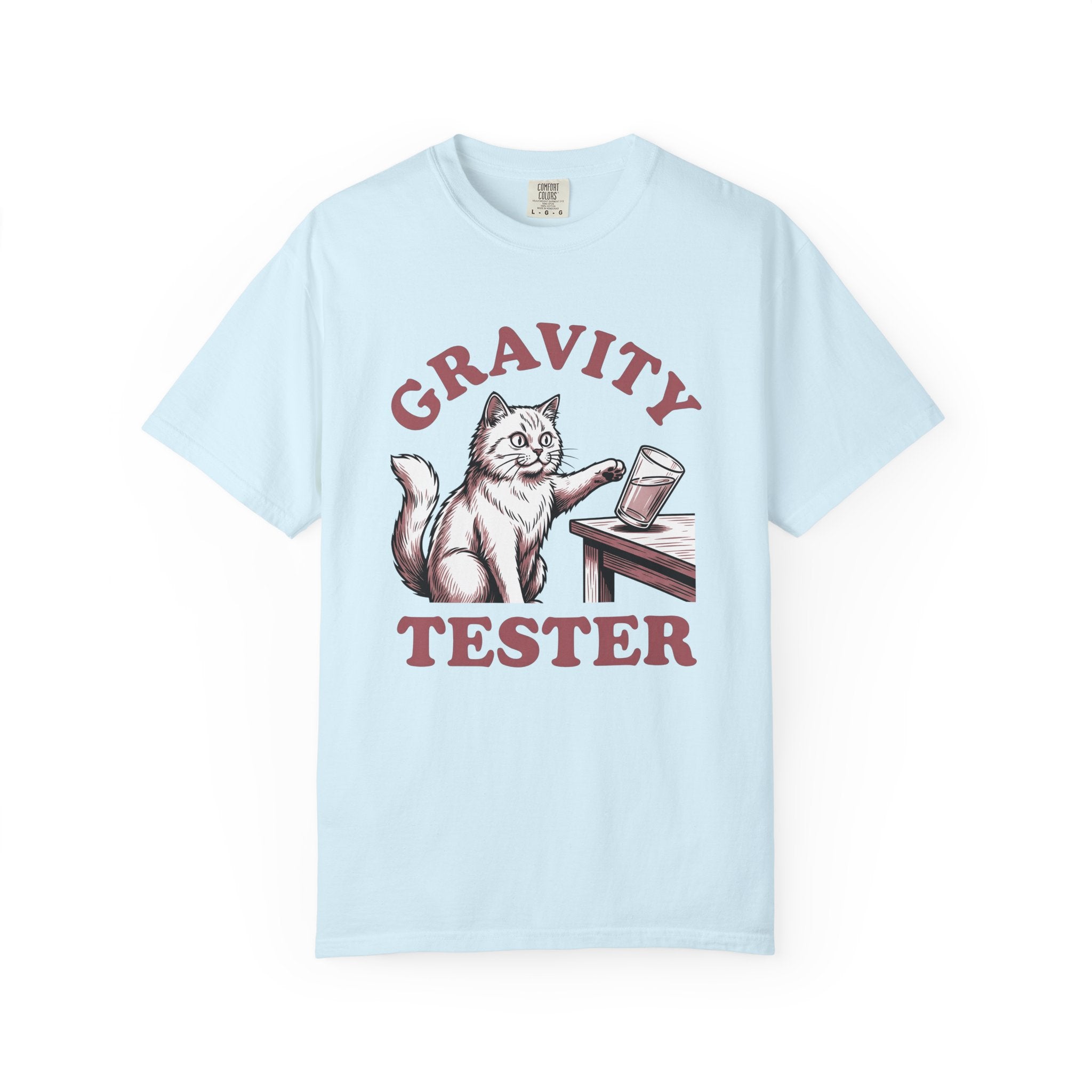 Cat Glass Shirt Cat Humor Gift Women Vintage Tee Glassware T-Shirt Cat Fan Retro Tshirt Funny Graphic Hand Drawn Table Tshirt