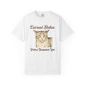 Tabby Cat Shirt Cat Animal Gift Women Vintage Tee Kitty T-Shirt Cat Fan Feline Tshirt Retro Illustration Hand Drawn Humor Tshirt