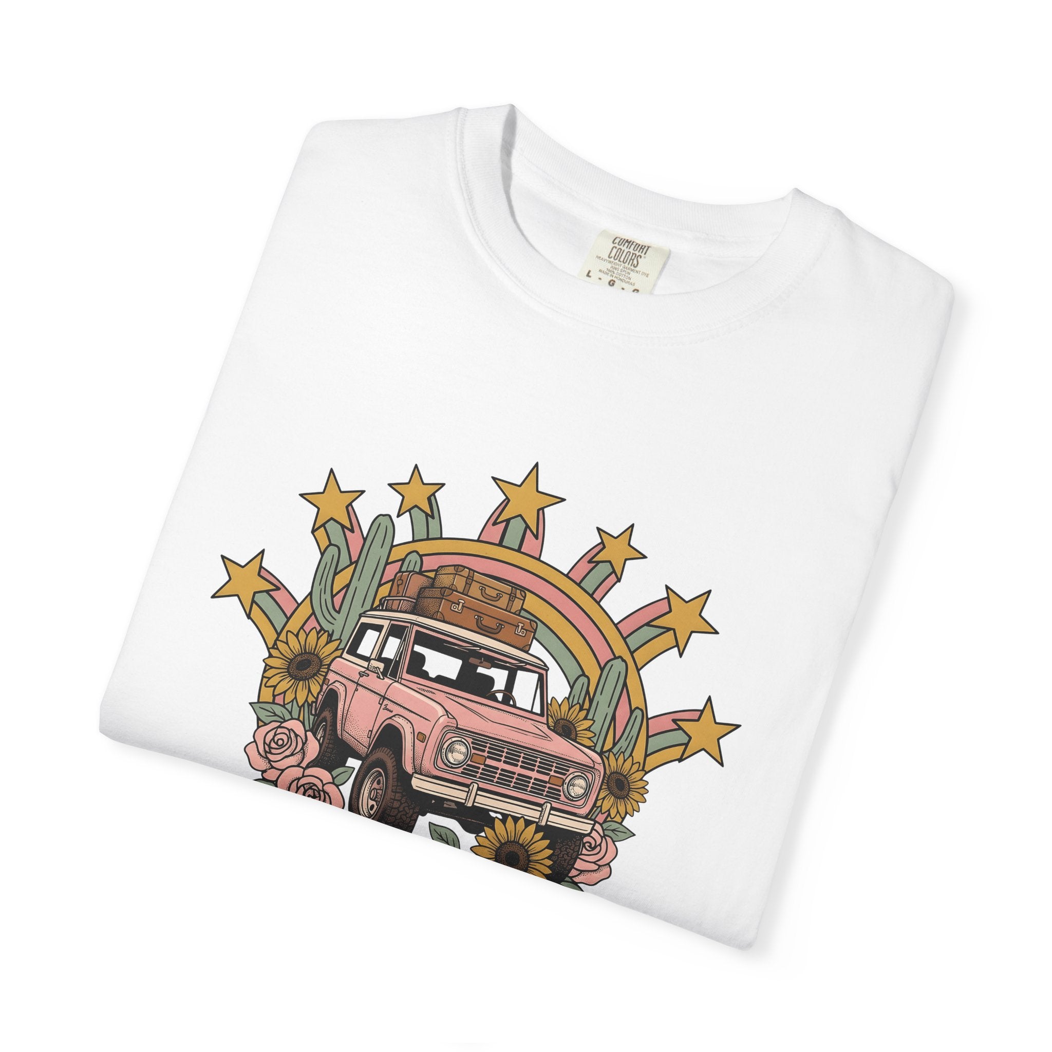 Antique Truck Shirt Cowgirl Travel Gift Women Tribal Tee Vintage Truck T-Shirt Rodeo Fan Tribal Tshirt Adventure Graphic Nostalgic Desert