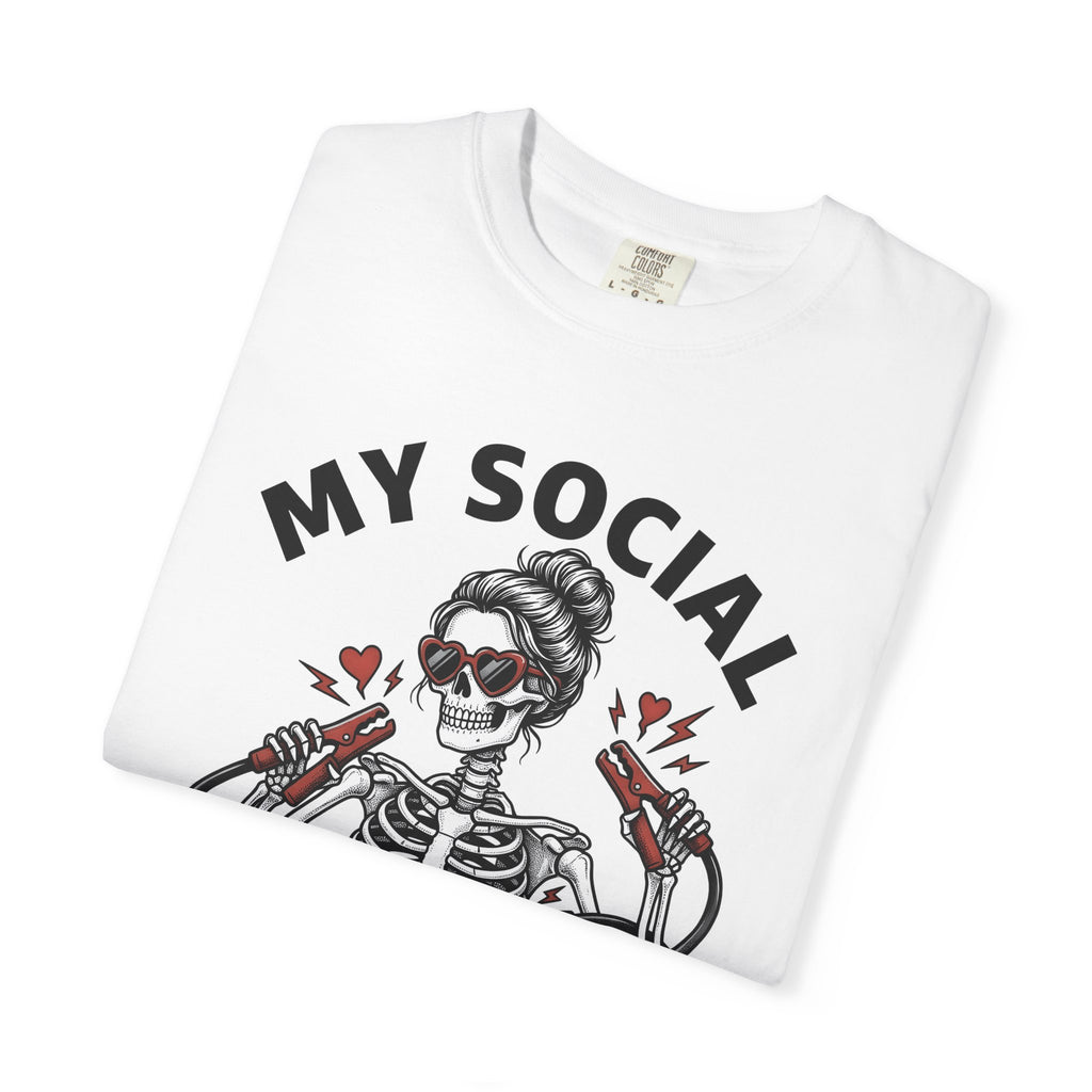 Skeleton Woman Shirt Valentines Day Goth Gift Women Tattoo Style Tee Skull T-Shirt Valentine Fan Ink Tshirt Dark Graphic Vintage Heart