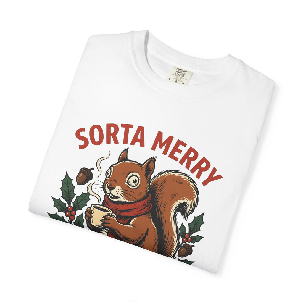 Tree Squirrel Espresso Shirt Christmas Mammals Gift Women Caricature Tee Squirrel T-Shirt Christmas Fan Cartoon Tshirt Mammal Graphic Old