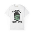 Frankenstein Creature Shirt Halloween Thriller Gift Women Comic Tee Monster T-Shirt Horror Fan Comic Art Tshirt Suspense Graphic Retro Knit