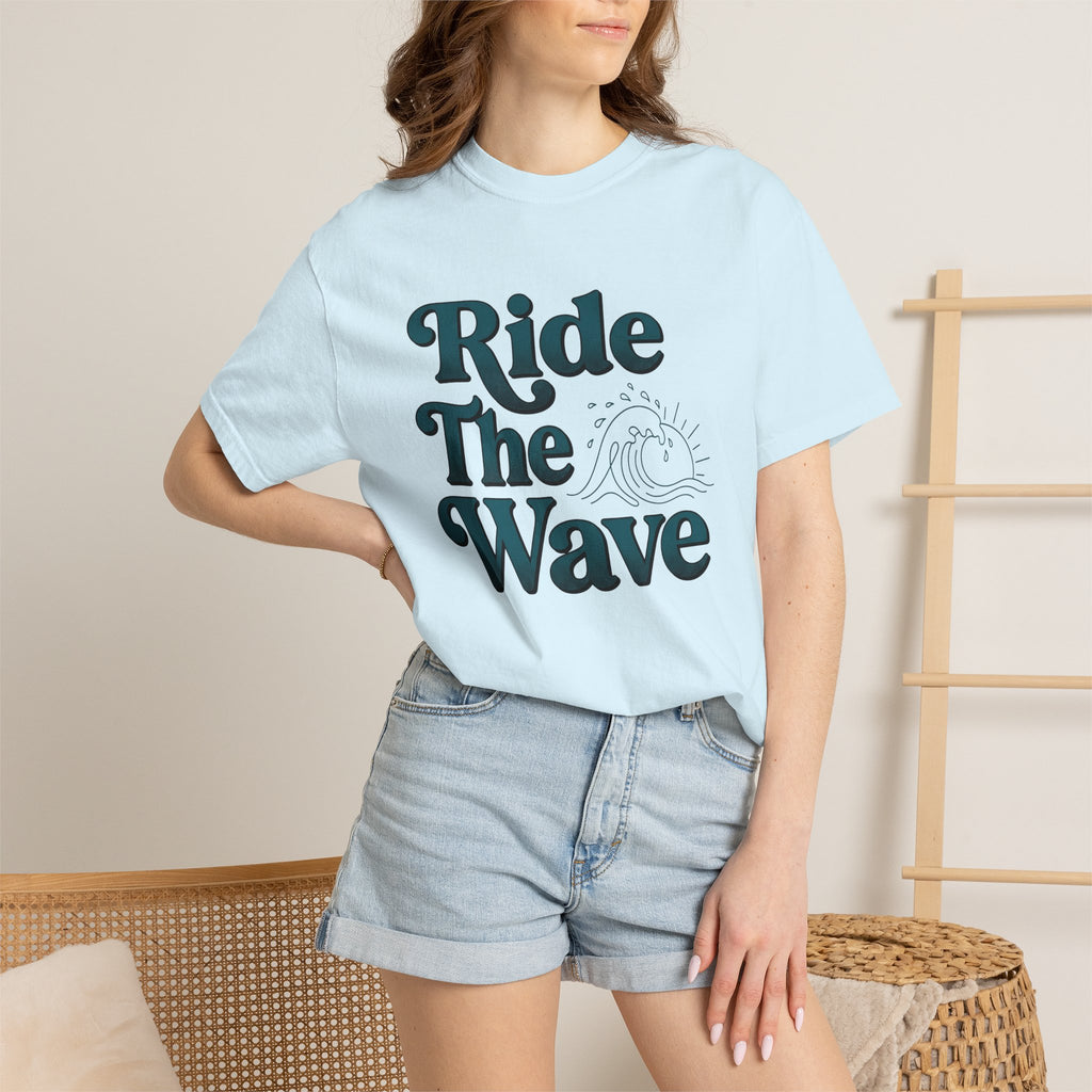 Ocean Print Shirt Surfing Coastal Gift Women Modern Tee Sea T-Shirt Surfer Fan Beach Graphic Tshirt Retro Sunshine Tshirt
