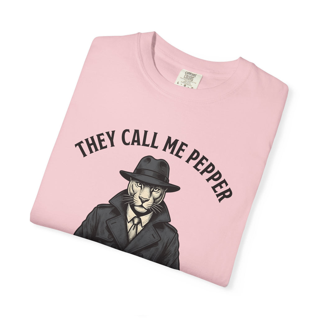 Cat Detective Shirt Animals Humor Gift Women Vintage Tee Kitty T-Shirt Pet Fan Feline Tshirt Funny Graphic Hand Drawn Trench Coat Tshirt