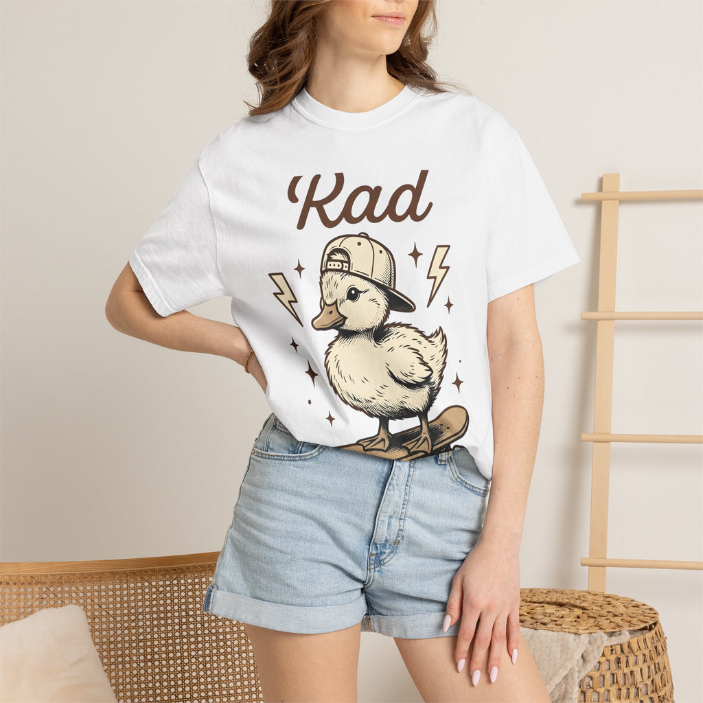 Duck Skateboard Shirt Easter Animal Gift Women Hand Drawn Tee Duck T-Shirt Easter Fan Hand Drawn Tshirt Creature Graphic Retro Lightning