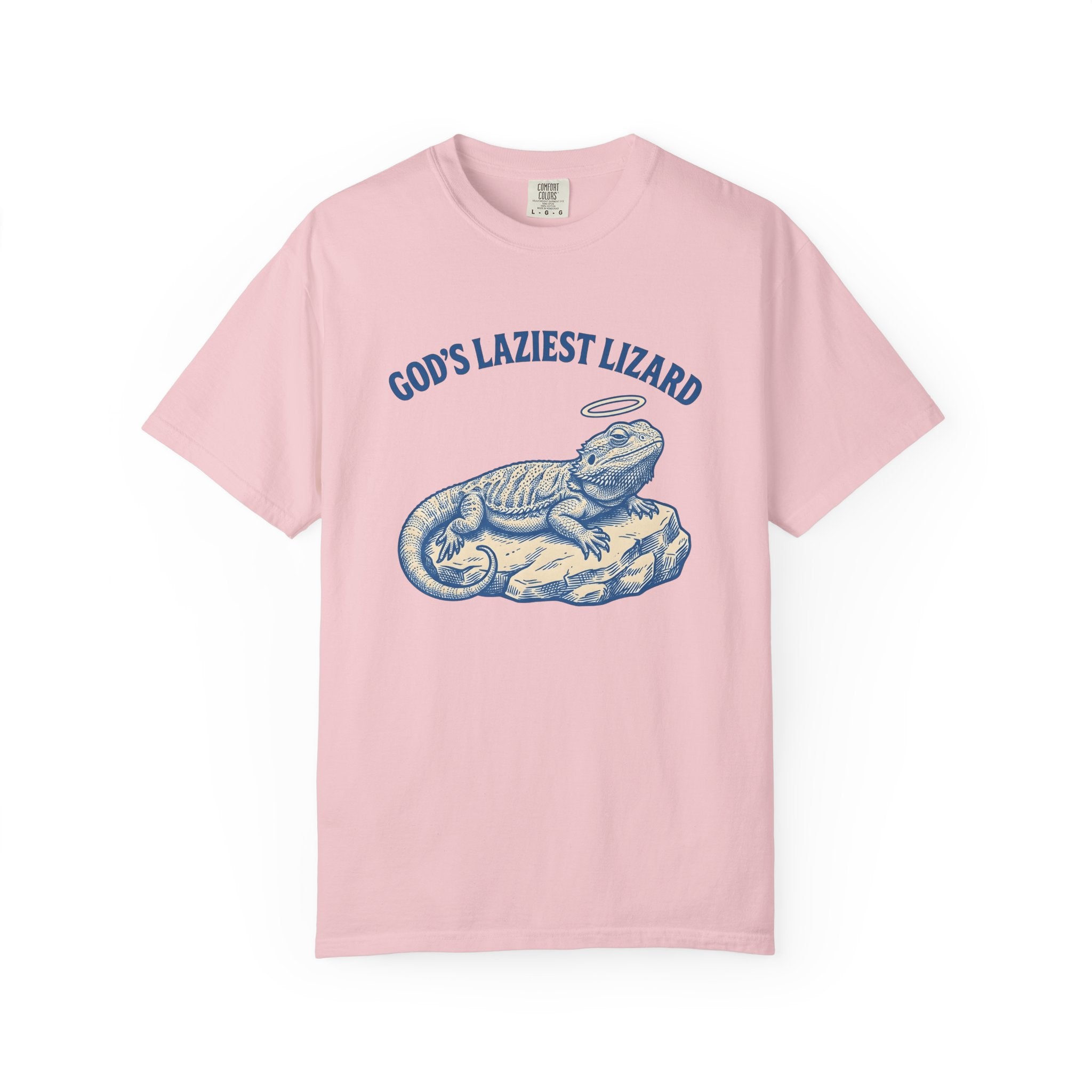 Bearded Dragon Shirt Funny Animal Gift Women Vintage Tee Pogona T-Shirt Humor Fan Retro Tshirt Creature Graphic Hand Drawn Halo Tshirt