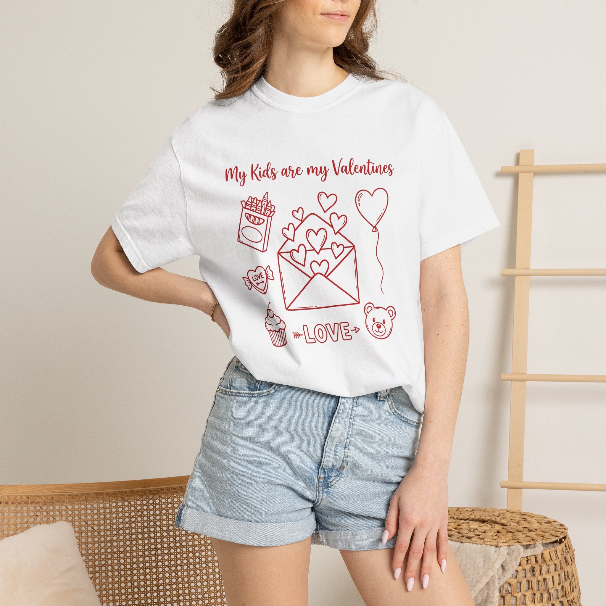 Valentine Envelope Shirt Moms Affection Gift Women Line Art Tee Love Letter T-Shirt Mom Fan Heart Tshirt Love Graphic Pen Drawing Soft Toy